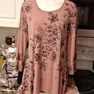 U women's Blue Mood casual stretch long sleeve regular size top XL